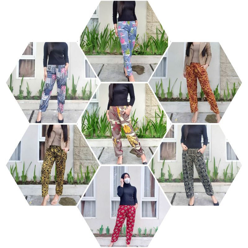 Celana panjang wanita / celana santai / celana rumah / celana aladin