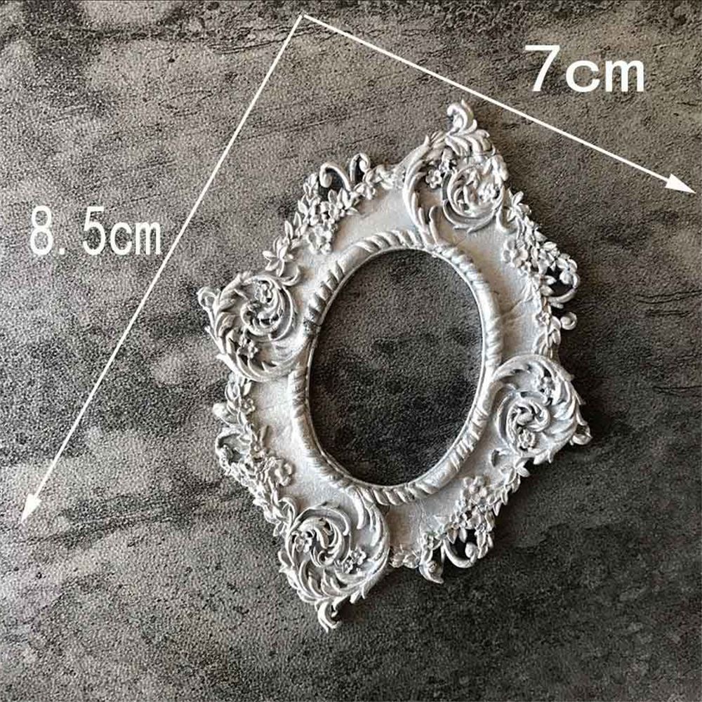 POPULAR Baking Tools Fondant Cake Mold Gumpaste Border Embossing Silicone Mould Decorating Pastry Chocolate European Antique Mirror Frame