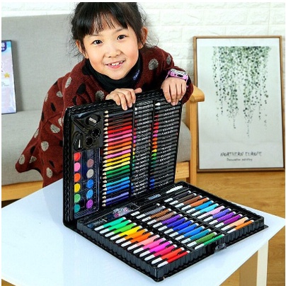 [ OBJ ] Crayon Set 150Pcs / Pensil Warna ATK