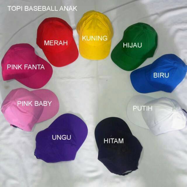 topi polos dewasa twill