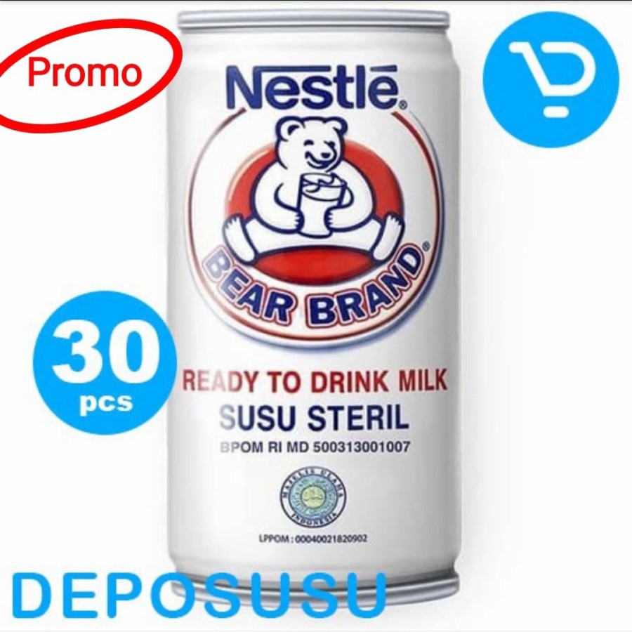 

NESTLE SUSU BERUANG / BEAR BRAND BEARBRAND 1 KARTON ISI 30 Pcs x 189ml