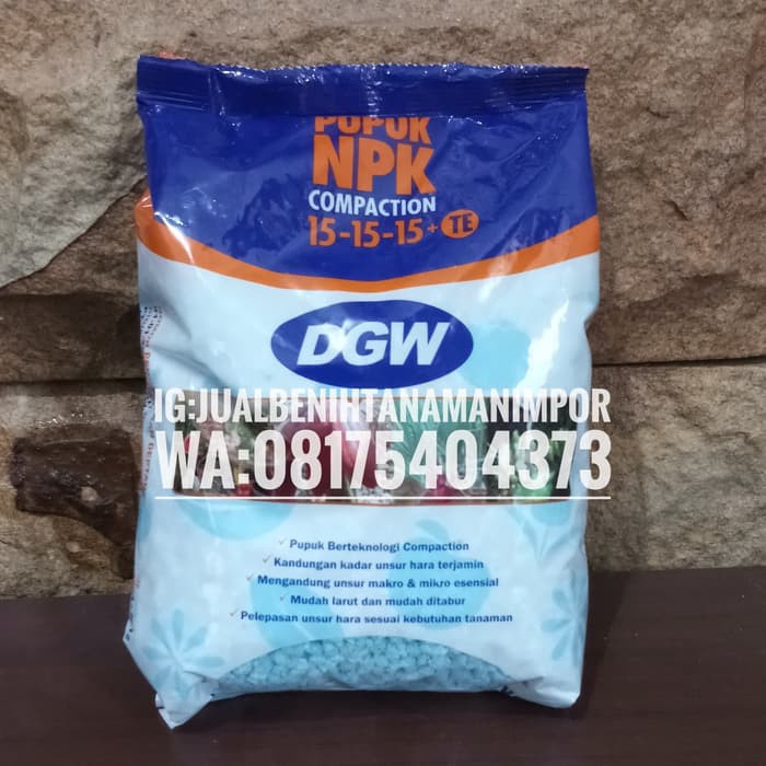 Pupuk NPK Mutiara Biru DGW COMPACTION 15 15 15 TE Merk Pupuk NPK Mutiara Biru DGW COMPACTION 15 15 15 TE Merk