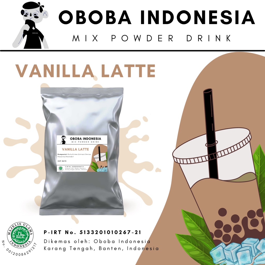 

Bubuk Minuman Vanilla Latte 1 Kg - Ice Blended - Bubble Drink - Bubble Tea - Powder Drink