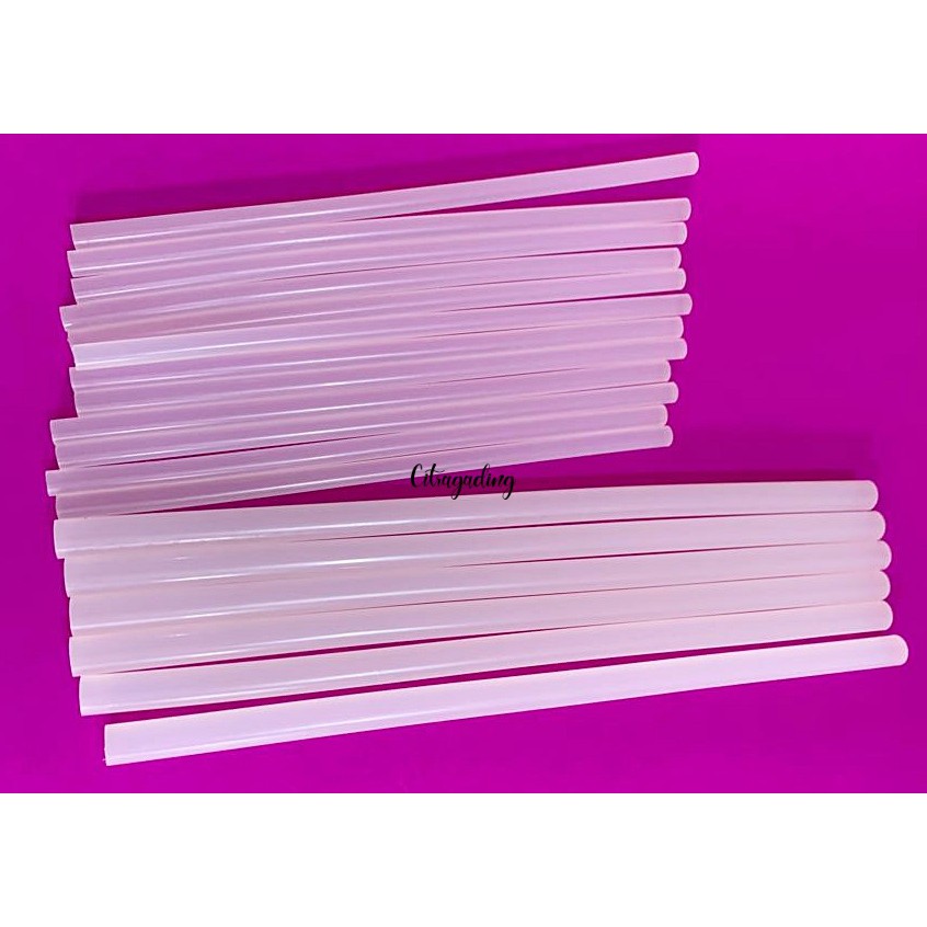 

ISI LEM TEMBAK KECIL 12 BESAR 6 STICK HOT GLUE GUN LEM LILIN PRAKARYA PEREKAT PANAS GROSIR MURAH