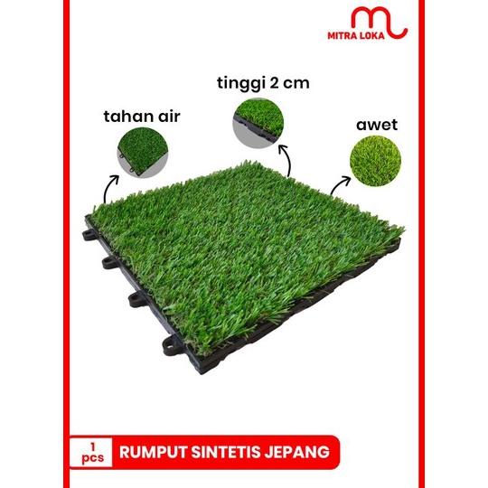 MITRA LOKA UBIN RUMPUT SINTETIS INDOOR OUTDOOR INTERLOCK LANTAI DECKING TILE FLOORING PARQUETE KARPE