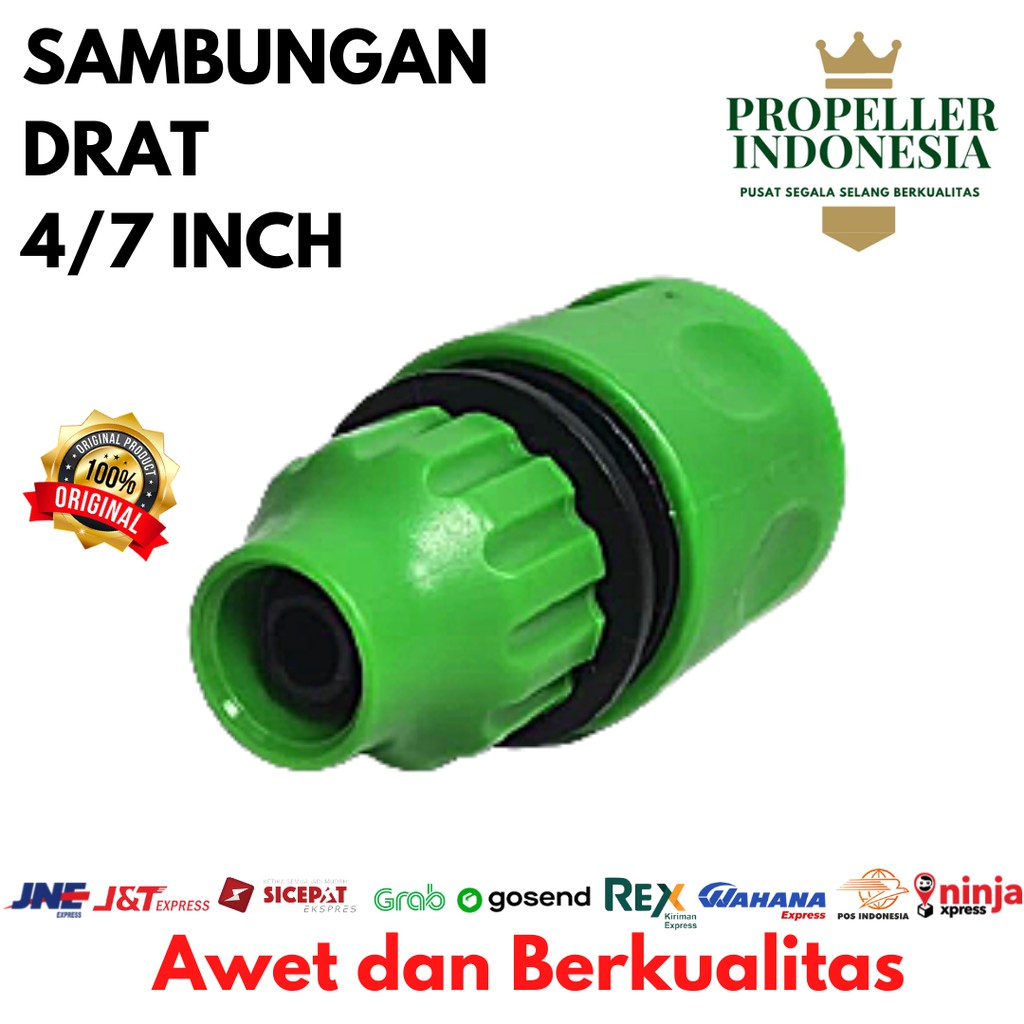 Sambungan Selang Air 4/7 Inch Quick Release Sambungan Slang Konektor