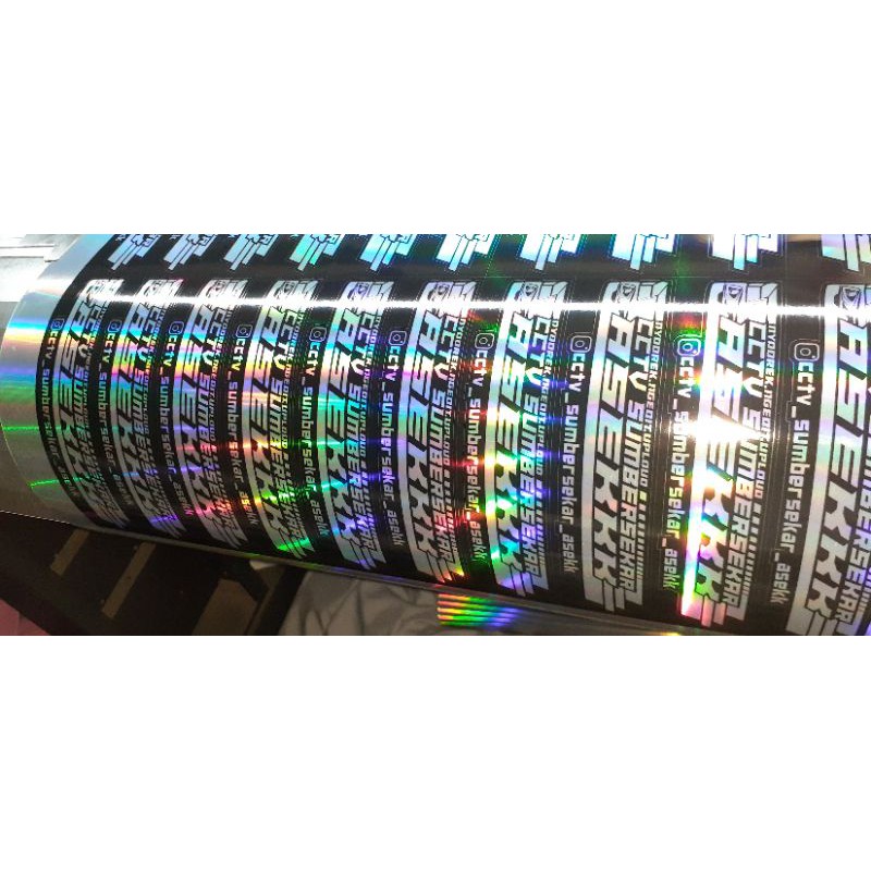

sticker logo hologram