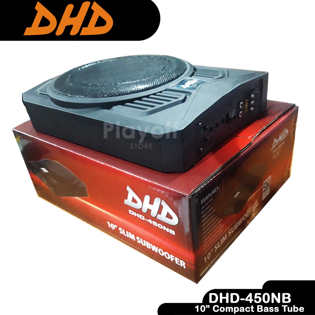 Subwoofer Slim Basstube DHD-450NB 10 inch BASS BOOST