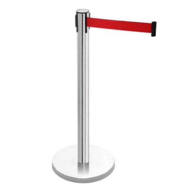 Jual Tiang Antrian / Tiang Pembatas Antrian Bank Stainless / Tiang