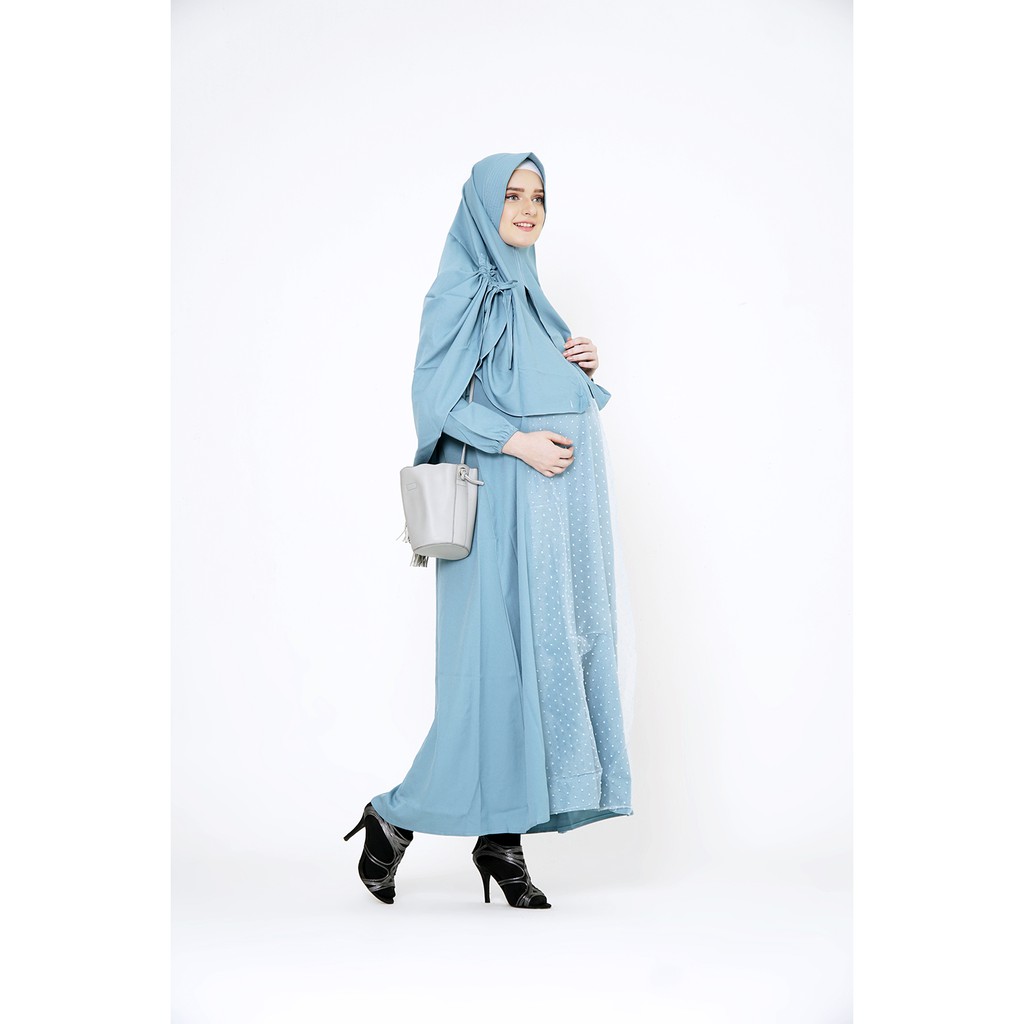 Baju Hamil Menyusui Maxi Dress Bumil Busui Muslim Gamis ...