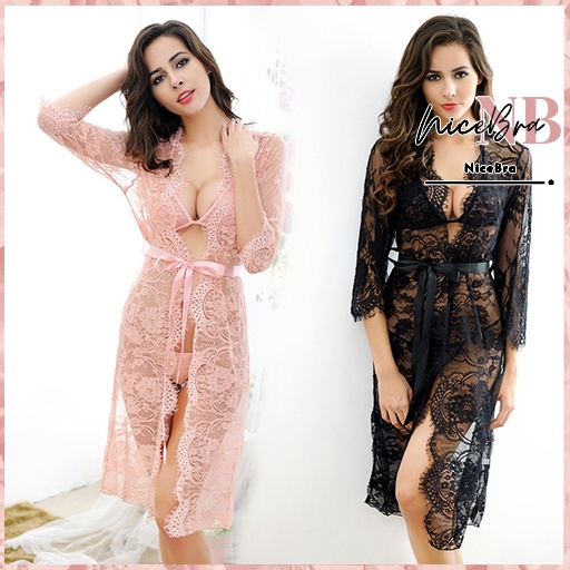 Nicebra Pakaian Wanita Set Lingerie Import Bahan Lace Lingeri 3032