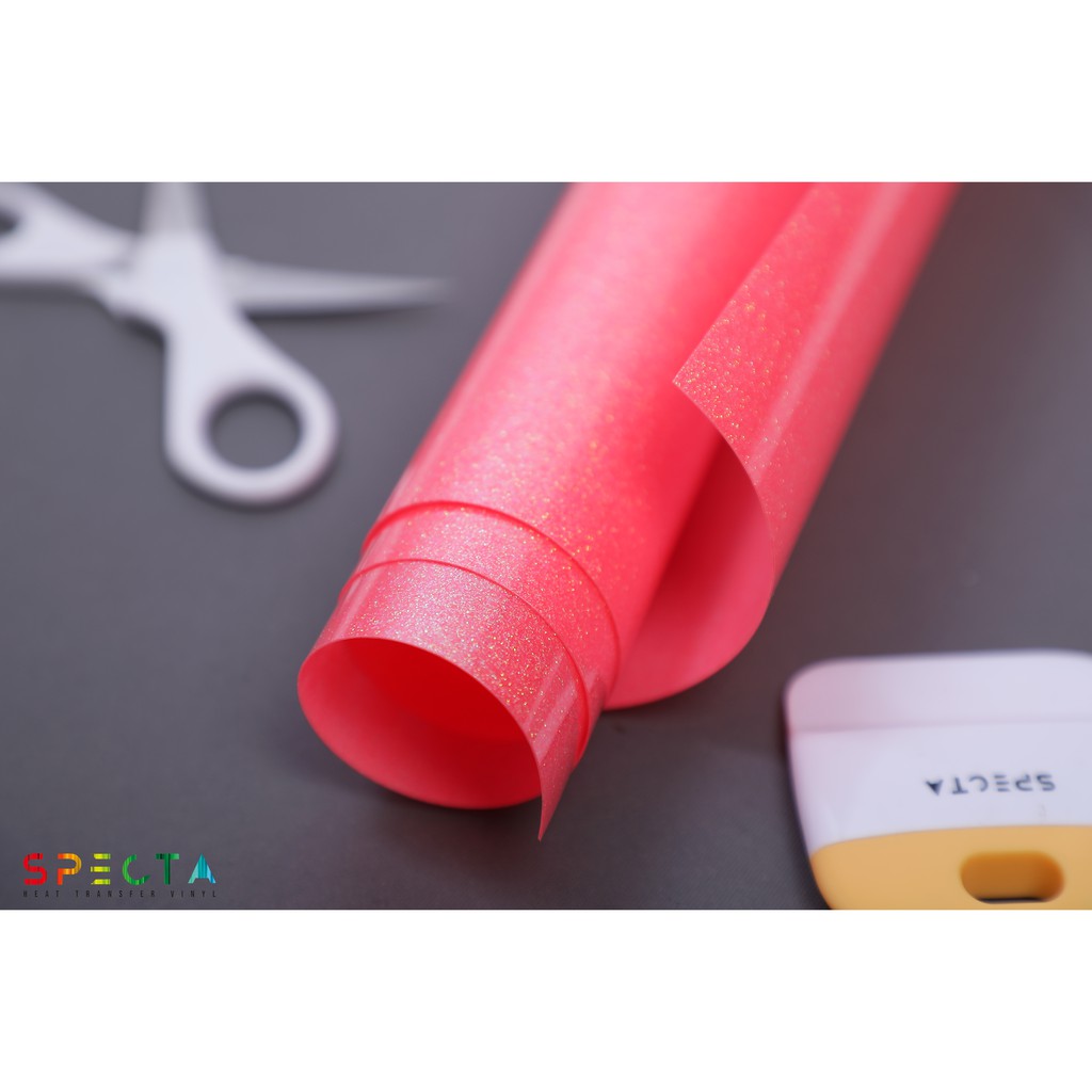 POLYFLEX GLITTER KOREA SPECTAFLEX GLITTER GT-09 HTV FLUORSCENT PINK