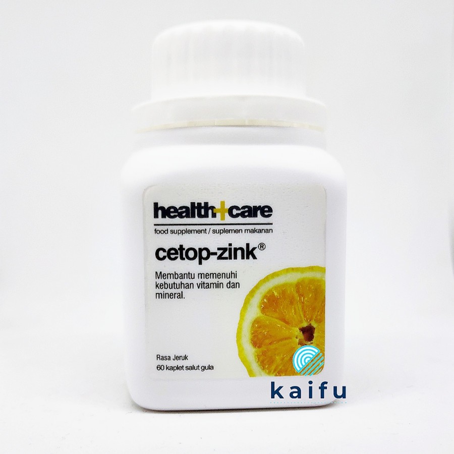 Health+Care Cetop-Zink - Suplemen Vitamin C + Zink Multivitamin Isi 60