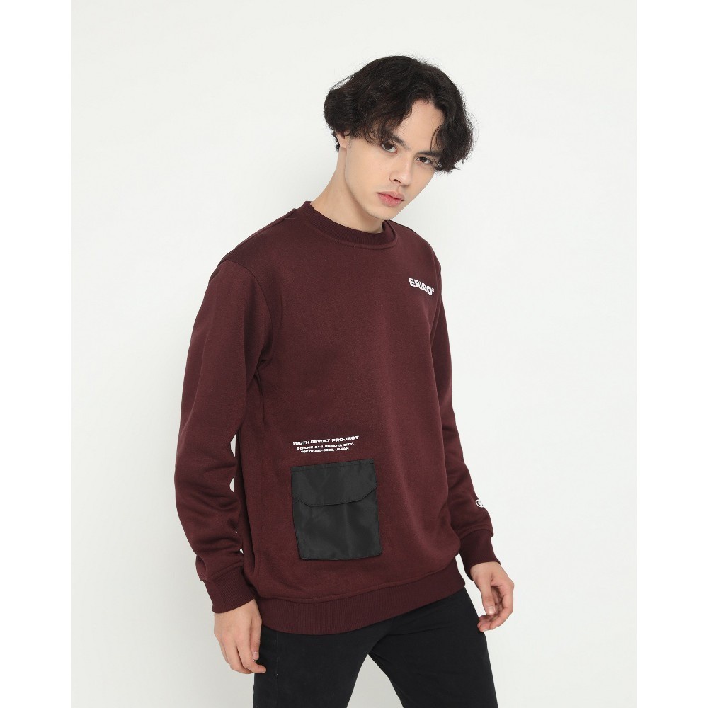 Erigo sweatshirt marun CN erigo sweater crewneck erigo marun terbaru dan terlaris premium sweater pria wanita sweatshirt erigo crewneck