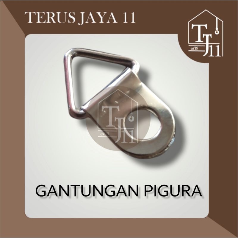 Gantungan Pigura/Gantungan Pigora Kecil warna Putih Chrome harga per 1pcs