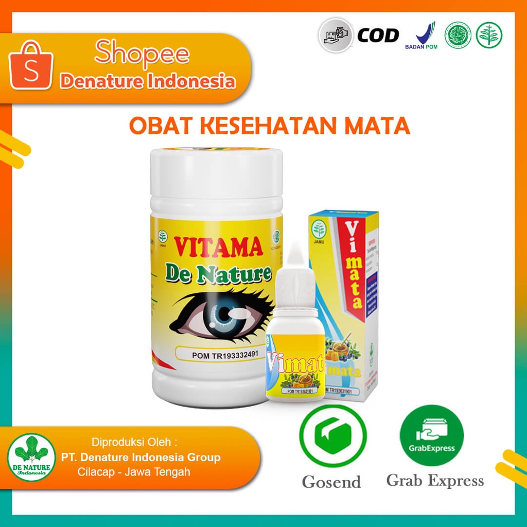 VITAMA OBAT MATA PTERIGIUM PENGLIHATAN HERBAL 50 KAPSUL OBAT MATA BERLEMAK BONUS TETES MATA