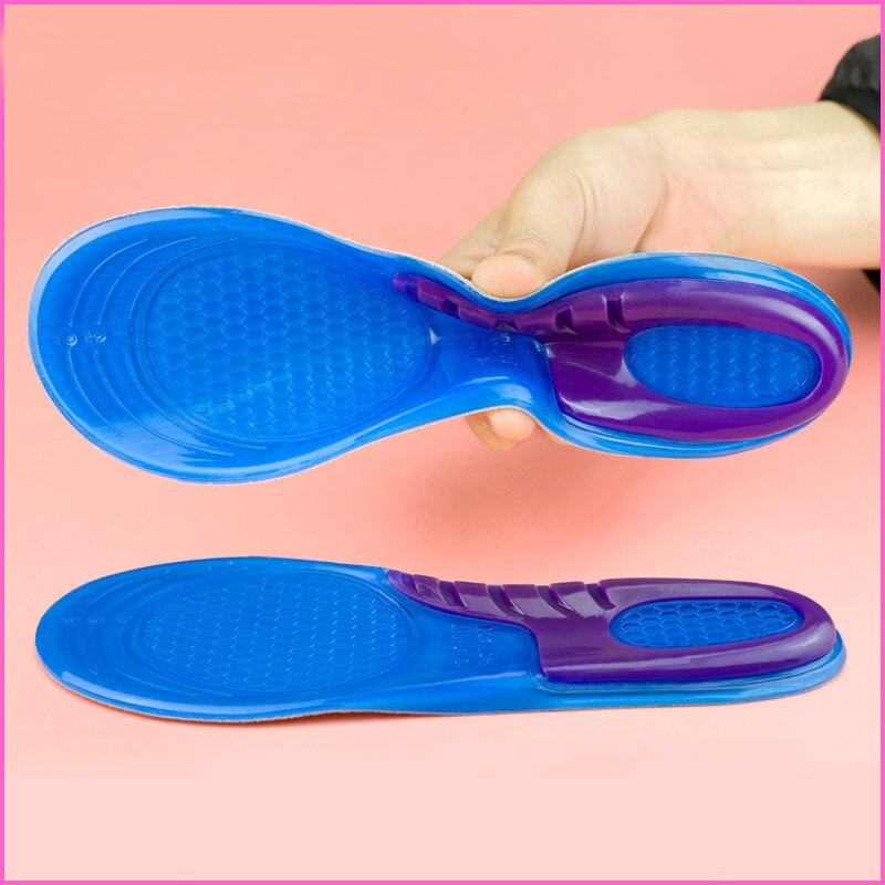 Alas Sepatu Olahraga Bahan Silicon Gel Anti Slip Insole Shock Absorb Gel Orthotic Arch Import