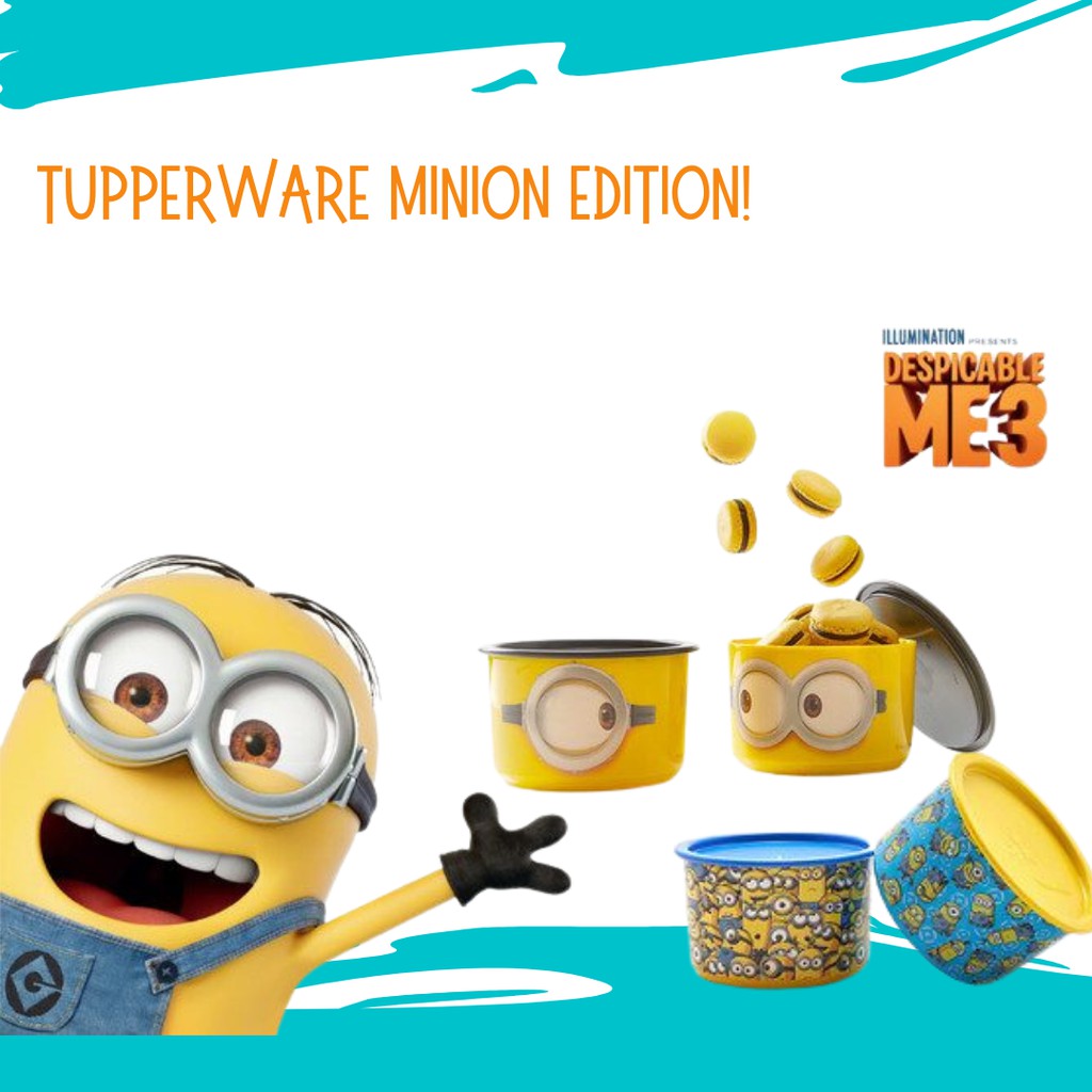 Minion Canister Set / Toples Tupperware Original Termurah