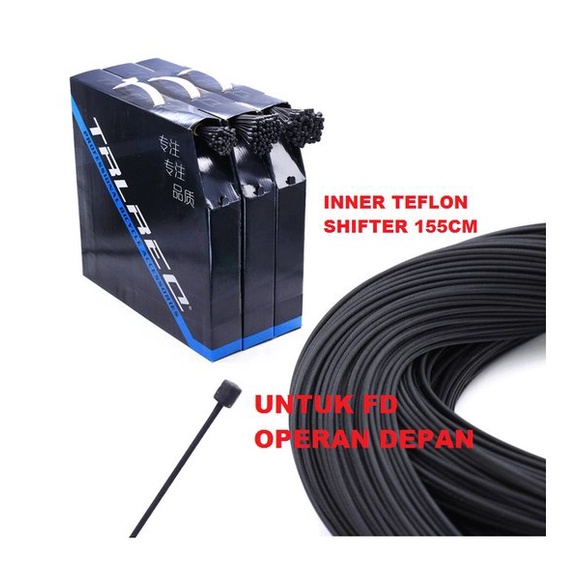 inner kawat shifter TEFLON 155 cm operan gigi fd DEPAN kabel dalam sepeda SEPEDA MTB LIPAT SELI