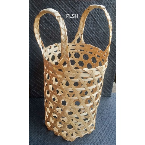 anyaman bambu tas bulat D.16 T.24