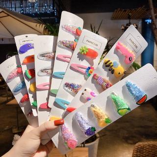 12pcs set  Motif Buah Jepit  Rambut  Anak  Hairclip Anak  