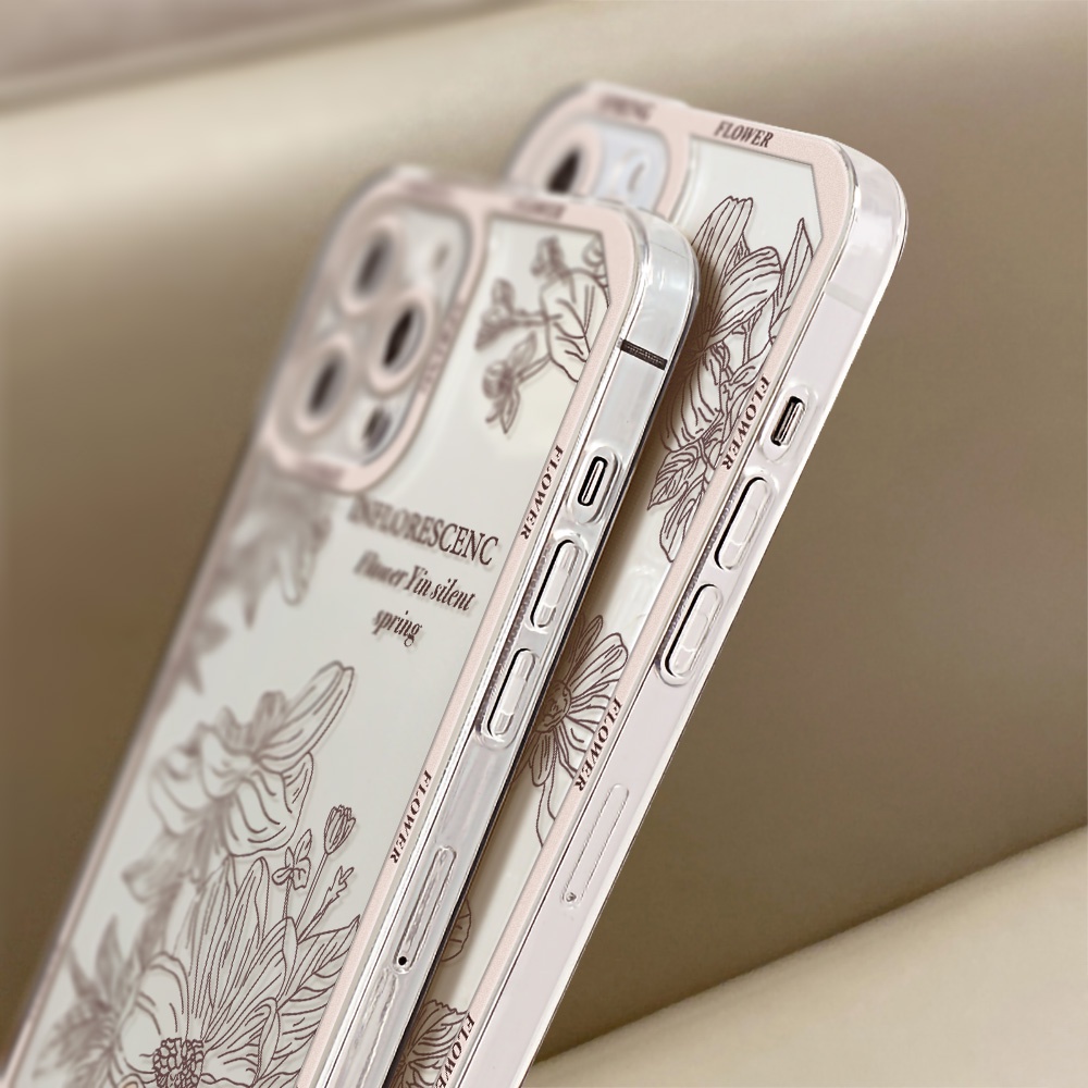 Soft Case Pelindung Lensa Kamera Motif Lukisan Bunga Untuk Samsung Galaxy A12 A50 A32 A51 A53 A52 A52s 5G A72 A73 A71 A21s S22 Ultra S21 FE S20 FE