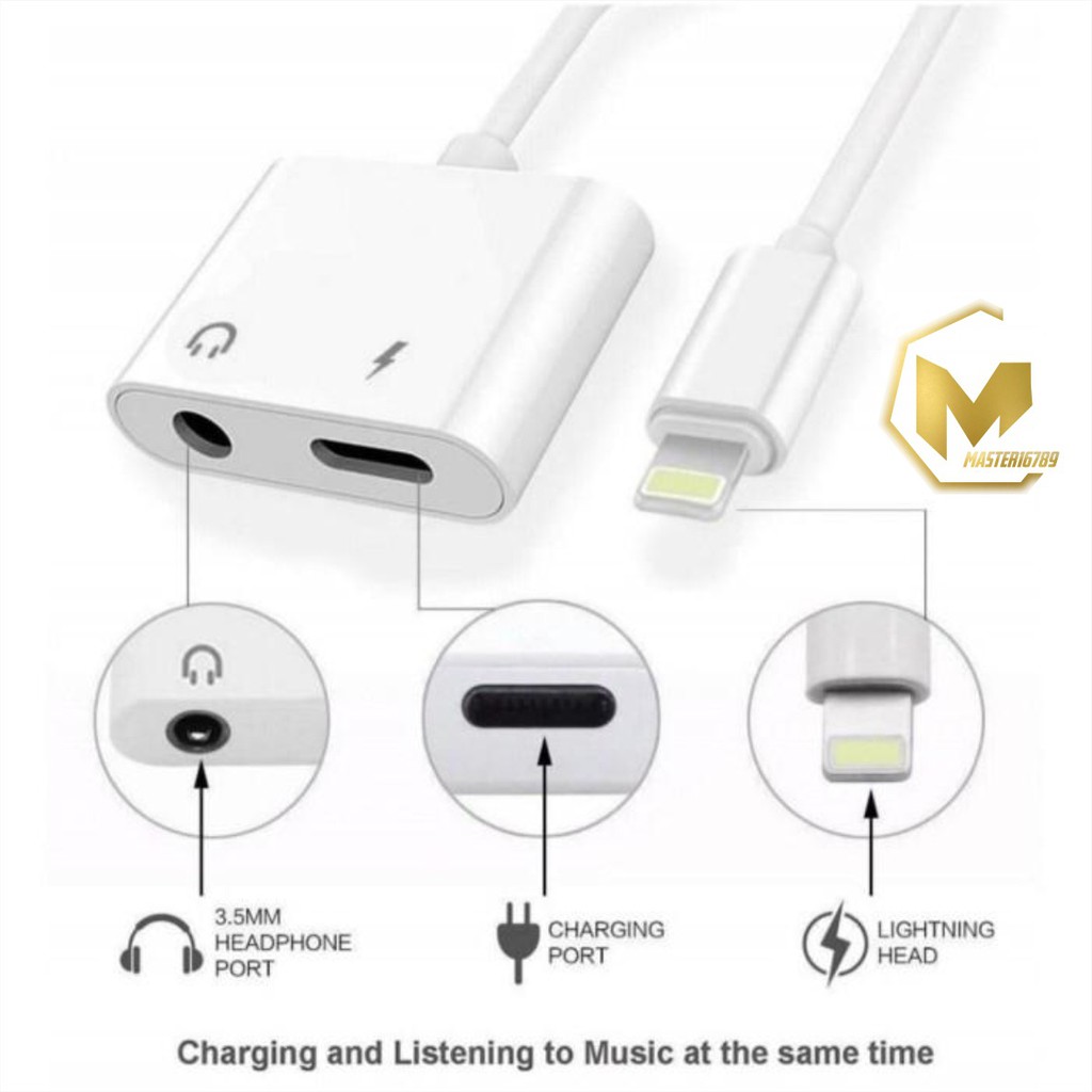 BM039 Lightning to 3.5 MM Adapter MH030 Bluetooth Jack Audio With Charging  MA147