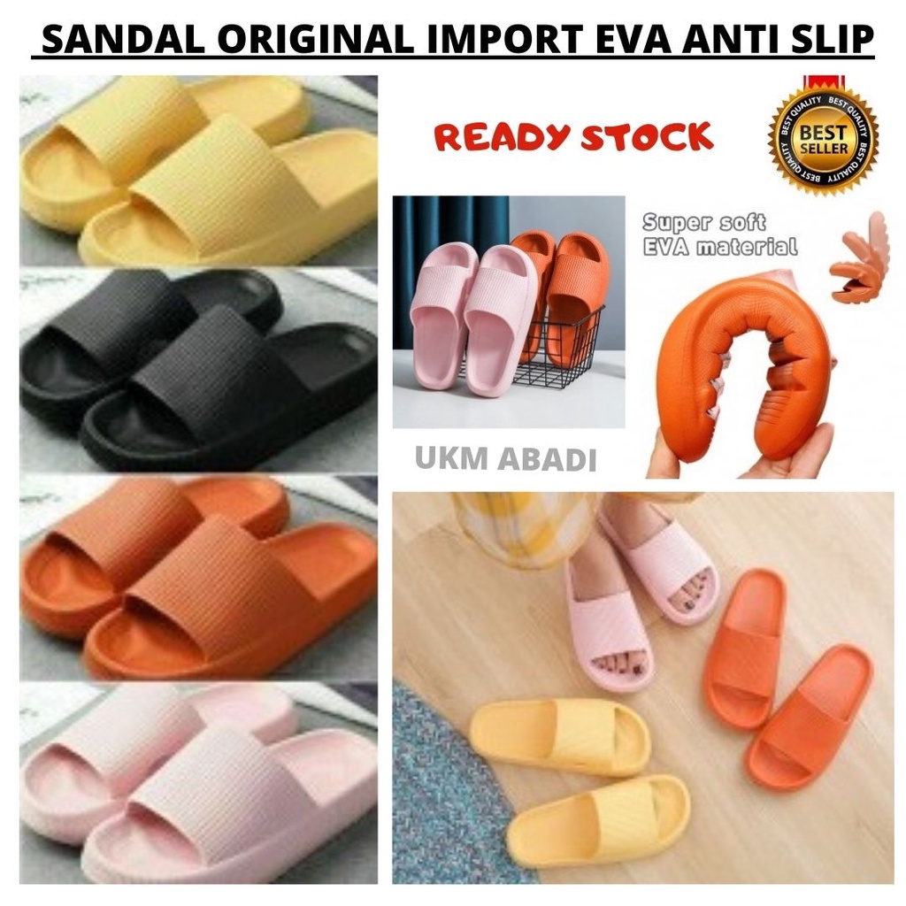 Sandal Original Import Eva Anti Slip Kuat Mewah Empuk Nyaman Unisex 111165