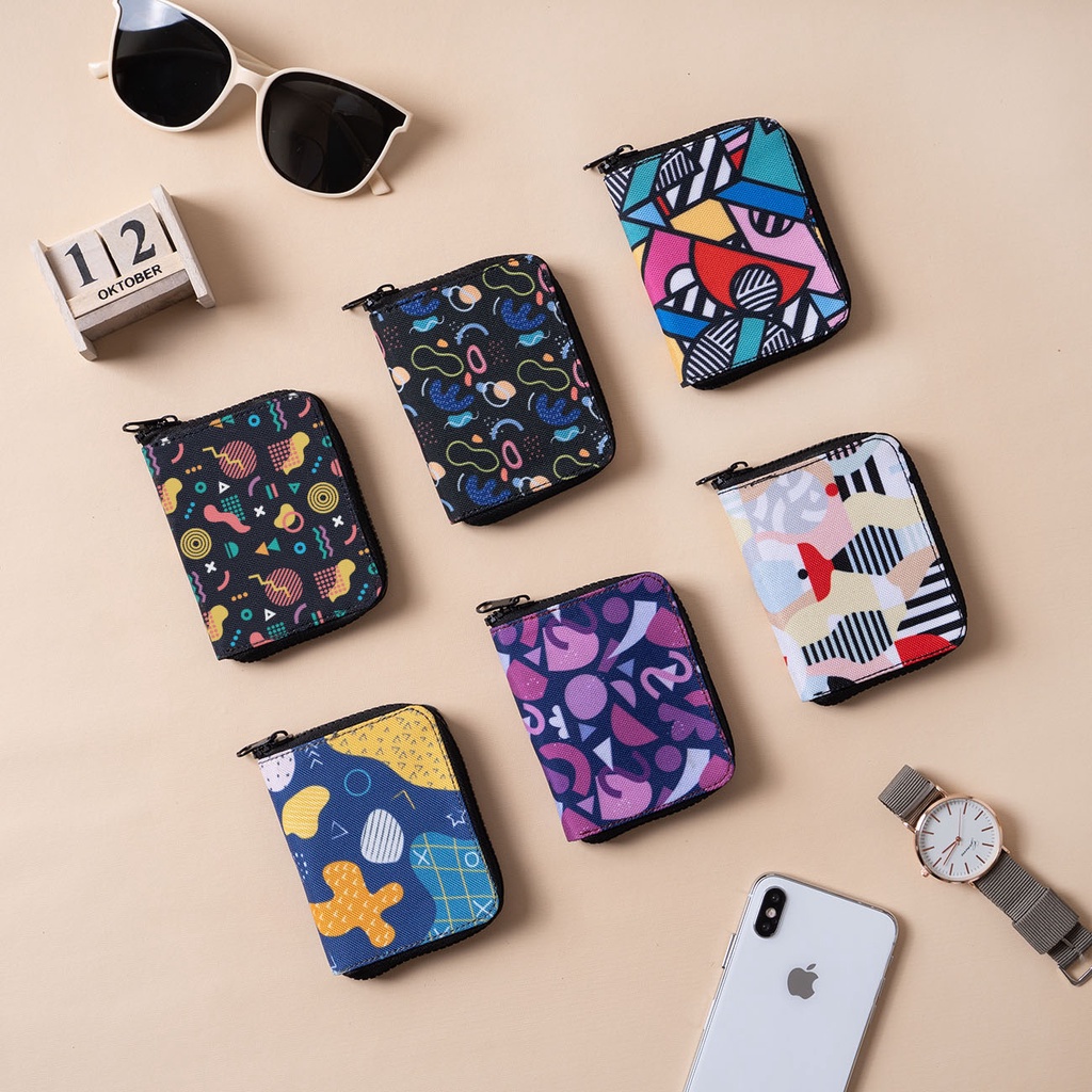 Dompet Kartu / Dompet Kartu Motif Sublim / Cardholder Slot Banyak