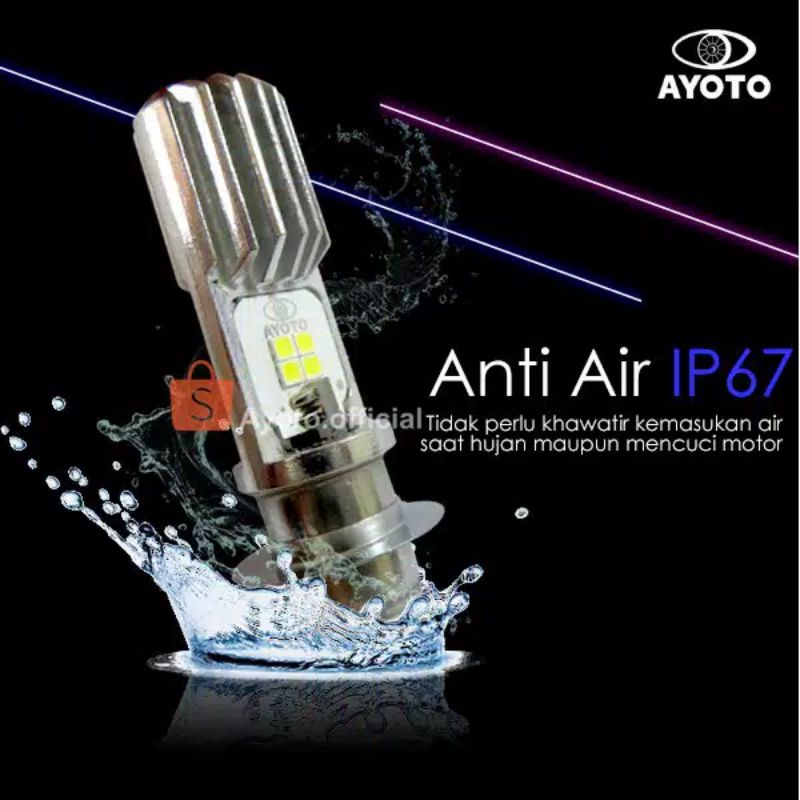 AYOTO LAMPU MOTOR LED BEBEK/ MATIC / AYOTO M2B AC DC HI LO ORIGINAL