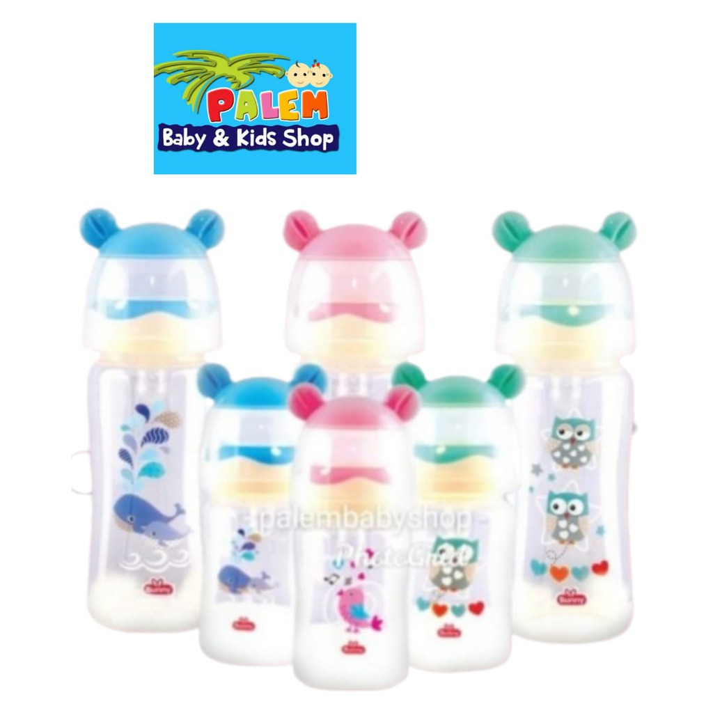 botol susu bayi wide neck lusty bunny 150ml &amp; 275ml