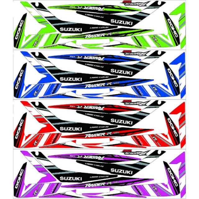 Stiker Satria Fu / F 150 Old / Lama / Barong 2008 2009 2010 2011 2012 Variasi Sticker Striping Motor
