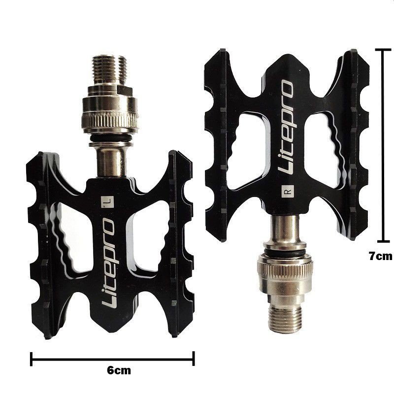 Pedal litepro QR quick release k3 alumunium bearing mtb lipat fixie roadbike