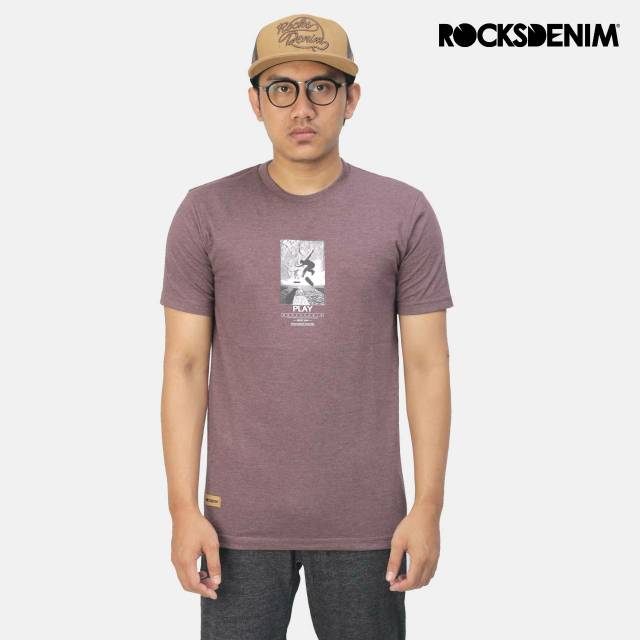 ROCKSDENIM KAOS PRIA 00061 (MAGENTA)