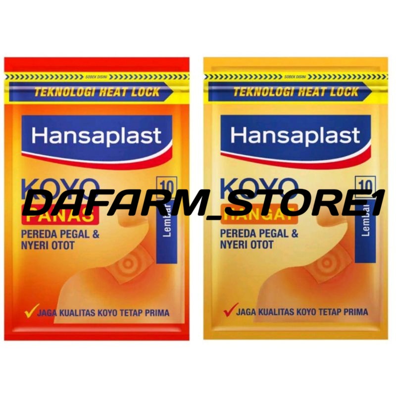 Hansaplast Koyo / Salonpas koyo/ pegal / Nyeri  Otot / Nyeri Sendi / Sakit Kepala / Sakit Gigi
