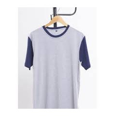 Air_Flowin Kaos Distro Reglan Pendek Warna Black-Grey misty Lengan Pendek Berbahan Katun Size Lokal