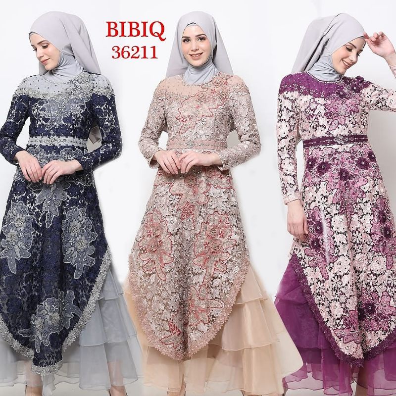 Bibiq 36211 Gamis Dress Muslim Fashion Muslim