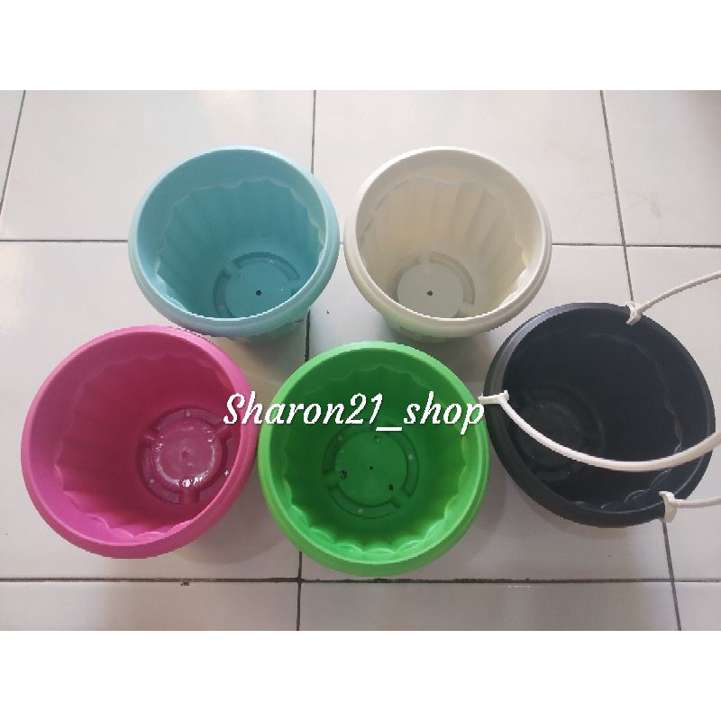 POT BUNGA WARNA WARNI+ GANTUNGAN MURAH