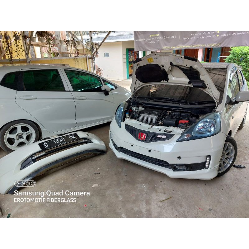 Paket Upgrade Bemper Depan Belakang Jazz ge8 Facelift Custom Untuk Non Facelift Tahun 2008-2011