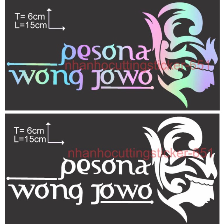 pesona wong jowo stiker cutting