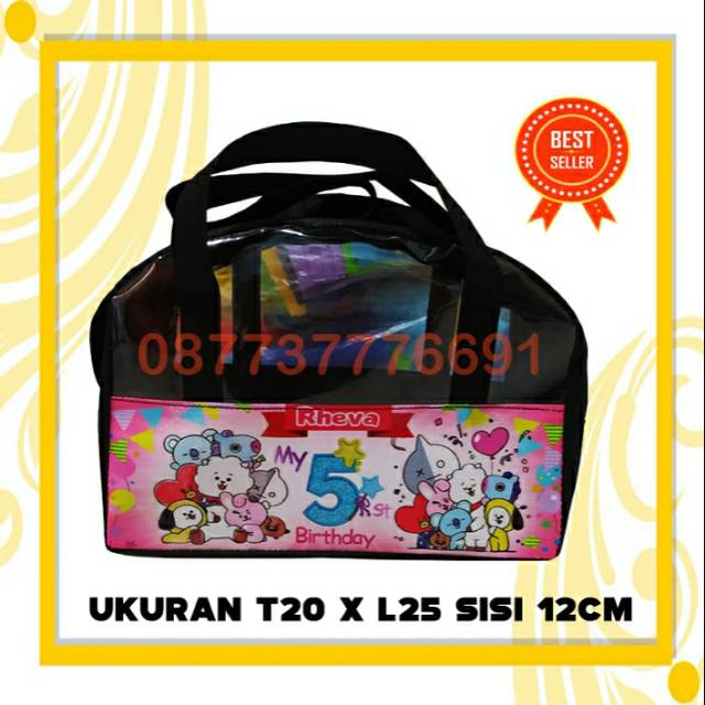 

SOUVENIR TAS ULTAH MIKA BTS/GOODIE BAG MIKA BUSUR BTS