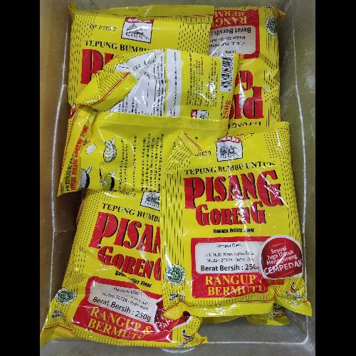 Per Lusin (12 Bungkus) Adabi Tepung Pisang Goreng [250 g]