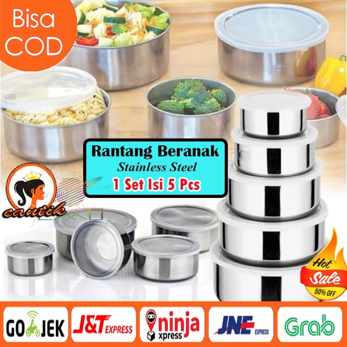 Rantang Stainless 5 Susun Rantang Susun Stainlesss Protect Box Kotak Bekal Susun