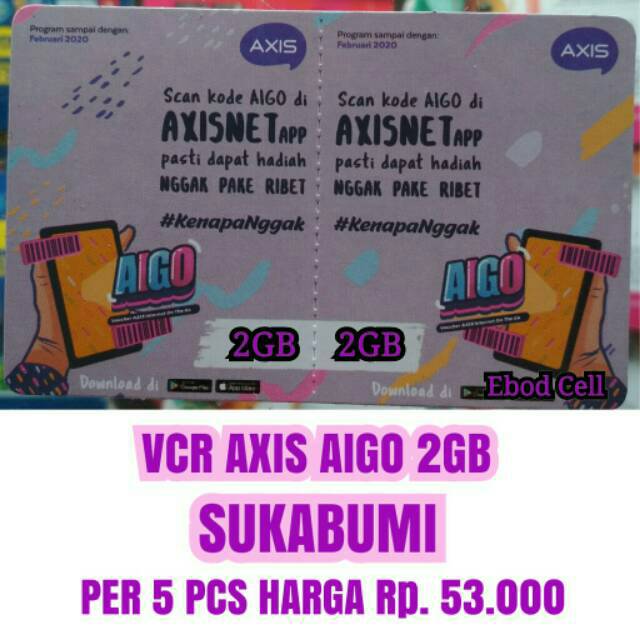 Jual Voucher Kuota Axis Aigo 8gb Kota Depok Grosir Voucher