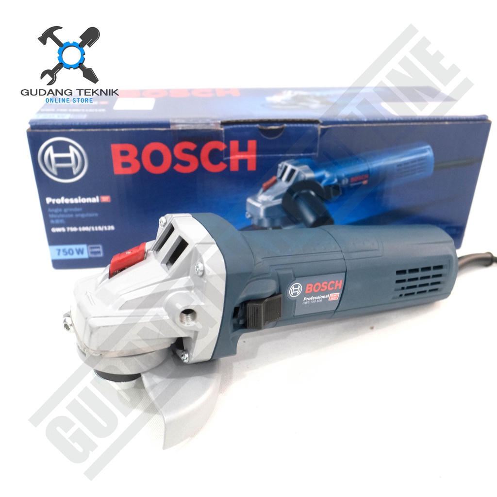 Mesin Gerinda Tangan 4&quot; BOSCH GWS750-100 / Mesin Gerinda Gurinda Grinda Tangan 4 Inch GWS 750 100 BOSCH