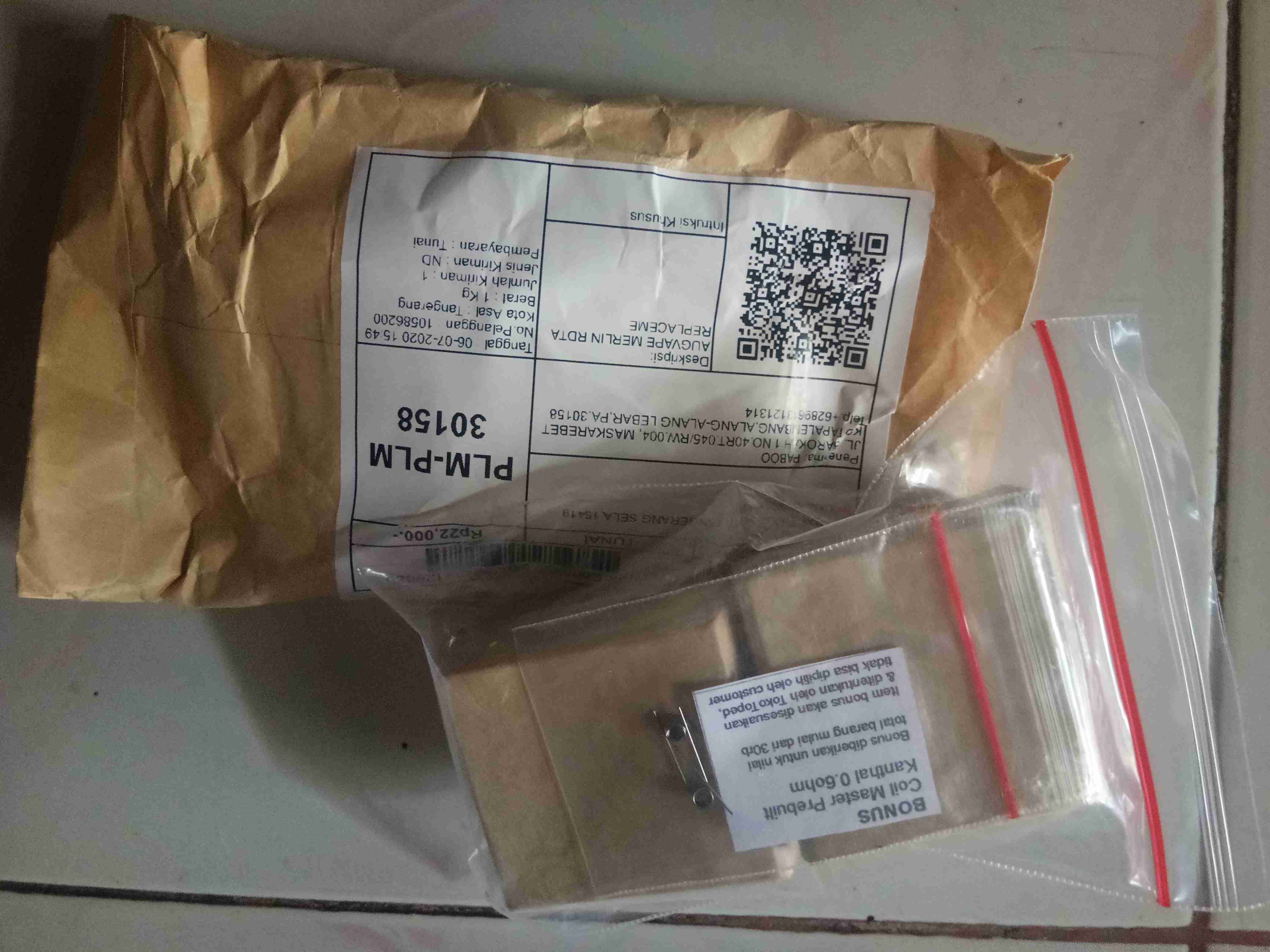 Kaca Gelas Merlin Mini Rta Flat Lurus 24mm Replacement Glass Pyrex