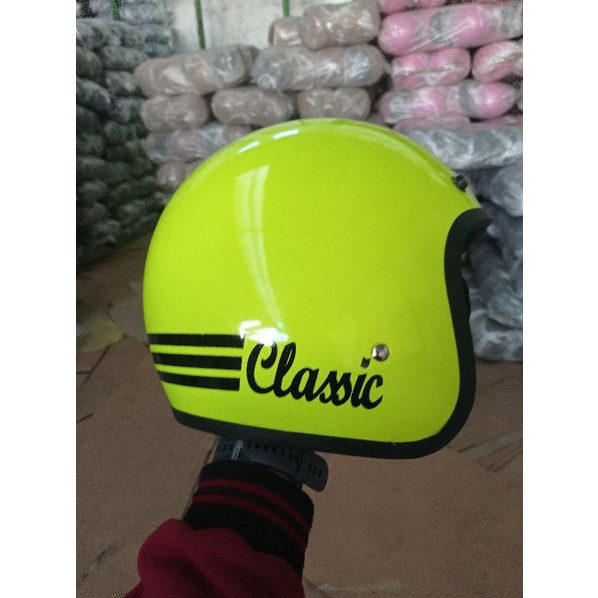 HELM SNI TERLARIS bogo classic kaca datar PACKING BOX