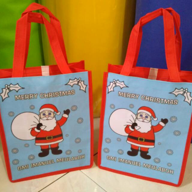 

tas souvenir natal tenteng banner custom