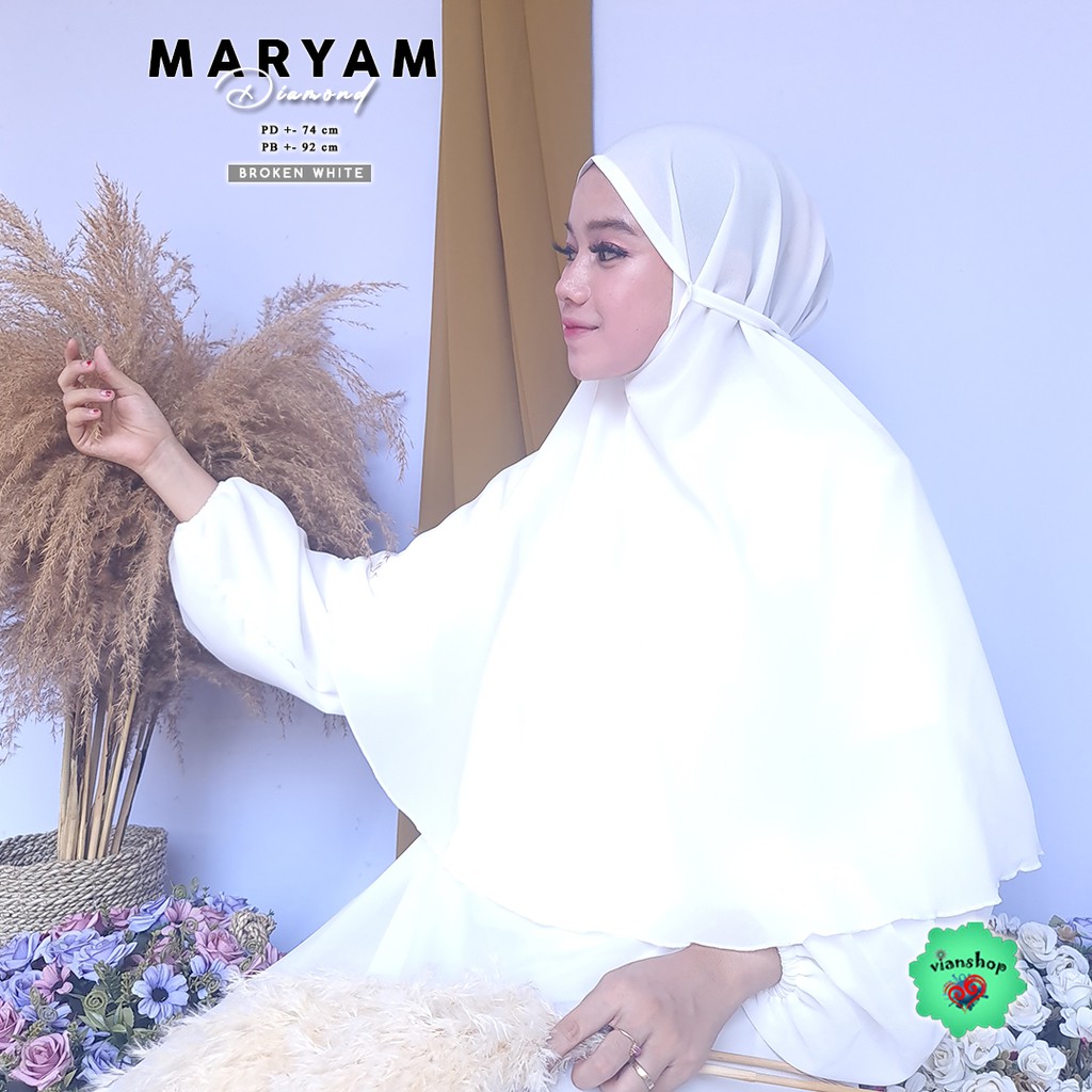 jilbab maryam PART 1 bergo tali non ped,bergo naswa , jilbab 1 layer , jilbab instan,jilbab cantik-maryam BW
