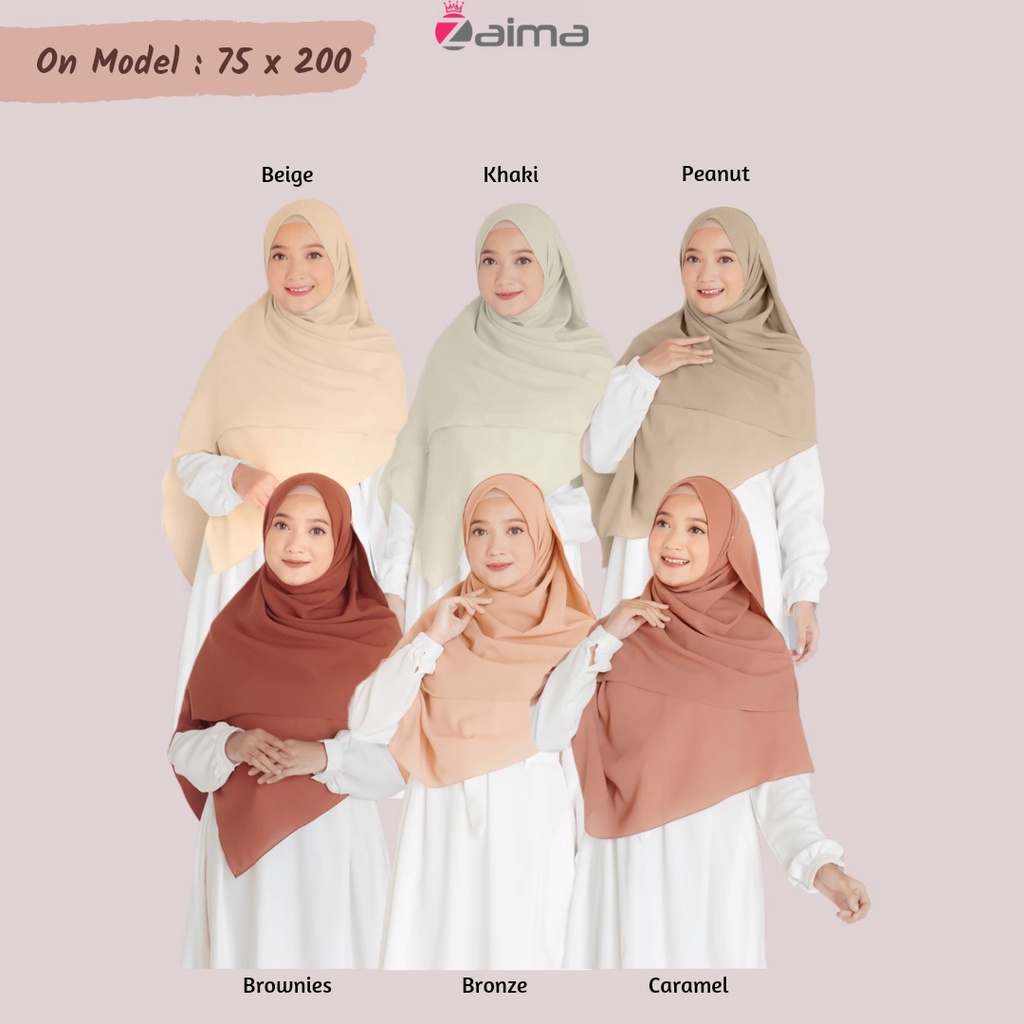 Pashmina Jumbo Syari 200 x 100 Lebar Besar Diamond Italiano-4